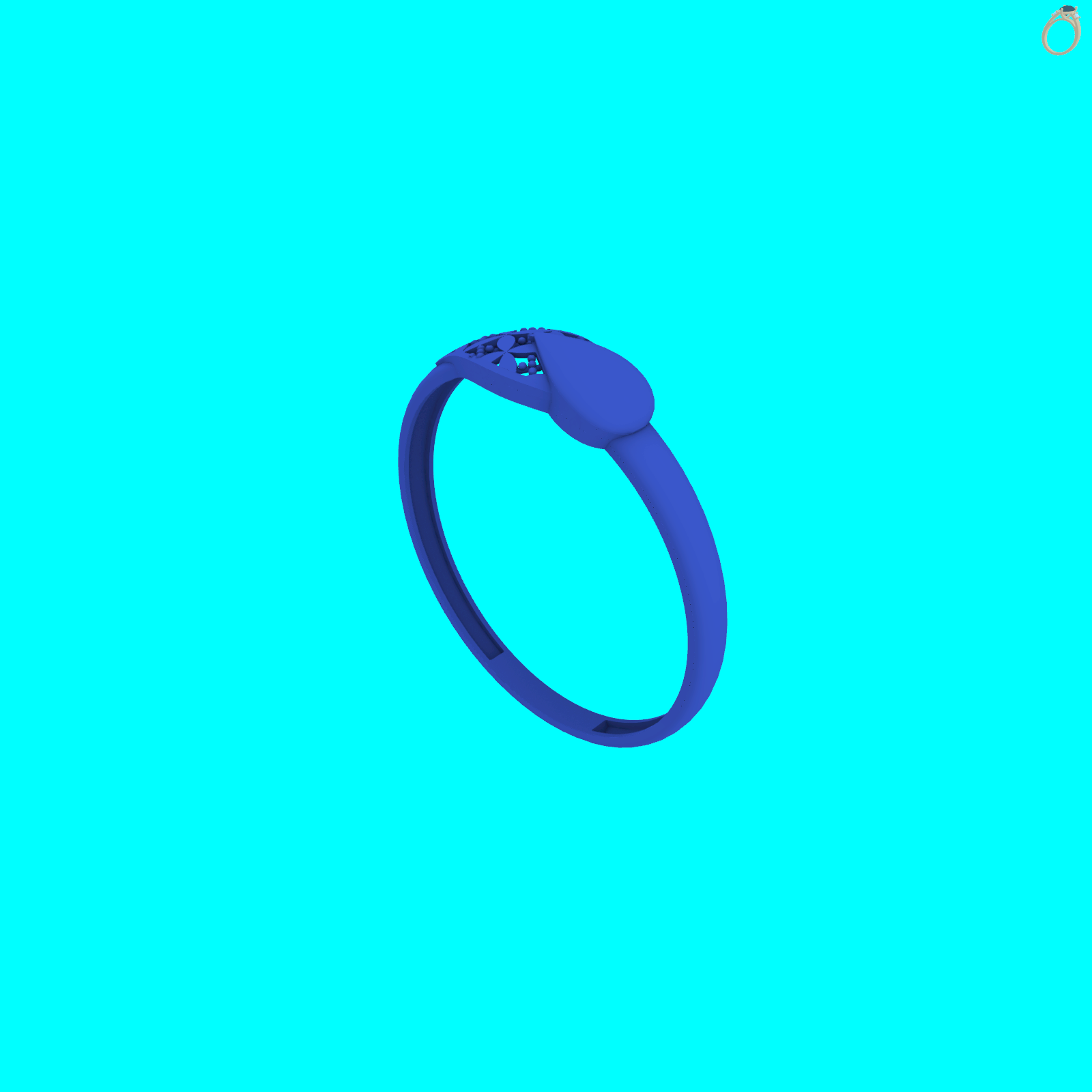 Openwork Quatrefoil Lattice Band Ring — view 6
