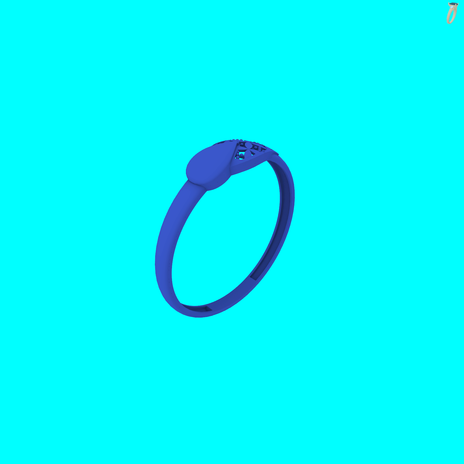Openwork Quatrefoil Lattice Band Ring — view 7