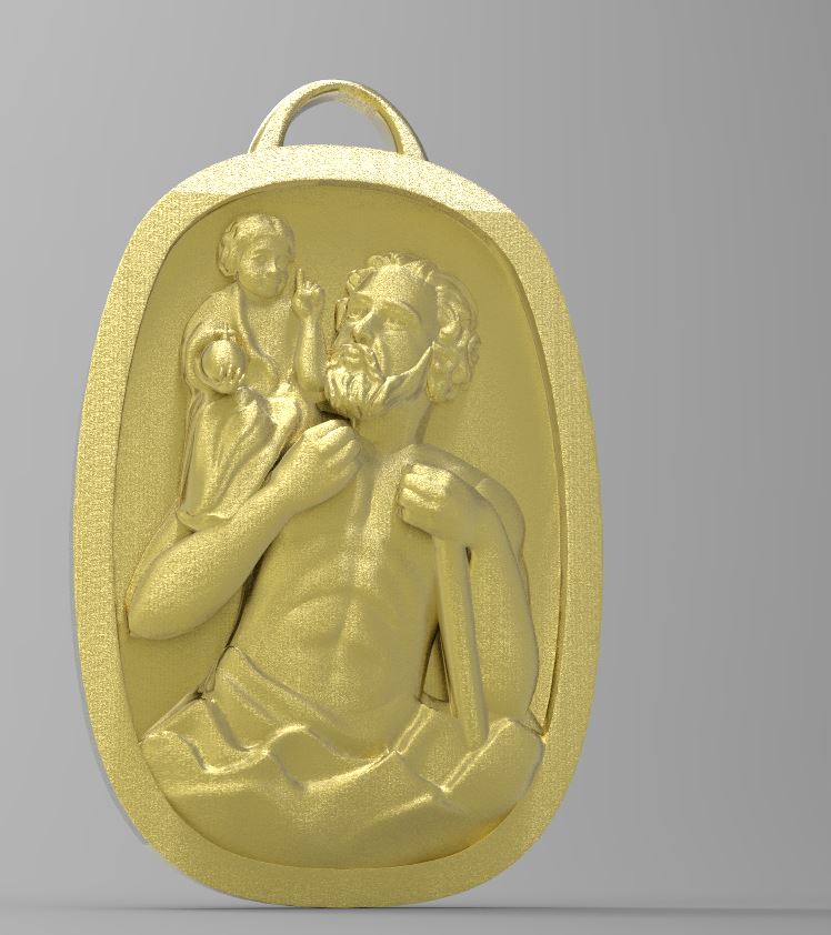 St. Christopher Traveler's Protection Pendant — view 6