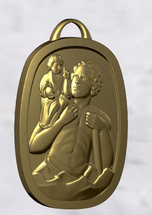 St. Christopher Traveler's Protection Pendant — view 8