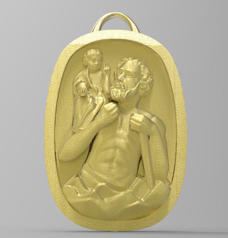 St. Christopher Traveler's Protection Pendant — view 5