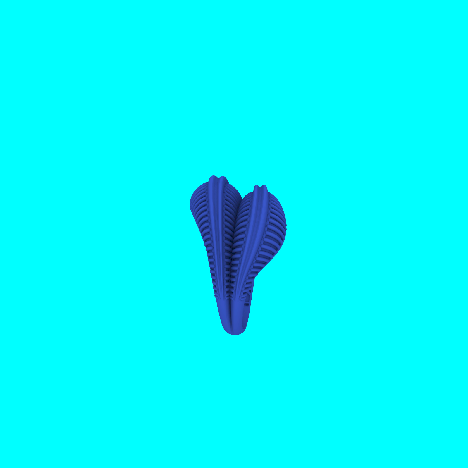 Double Ribbed Dome Ring with Raised Borders — view 5